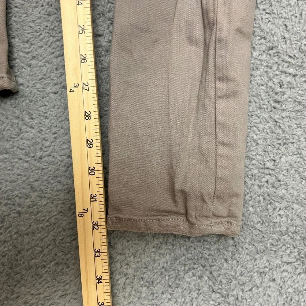 Jordan Craig Sean Jeans Mens 30x32 Tan Excellent Distressed Moto‎ Ankle Zip